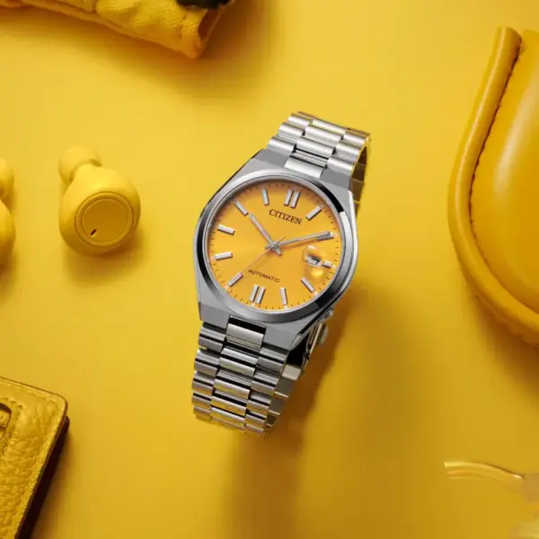 Citizen NJ0150-81Z Tsuyosa Automatic Yellow Dial Stainless Steel Sapphire Watch - Image 4