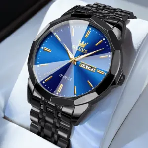 Olevs 3615 CH – Black Blue For Men